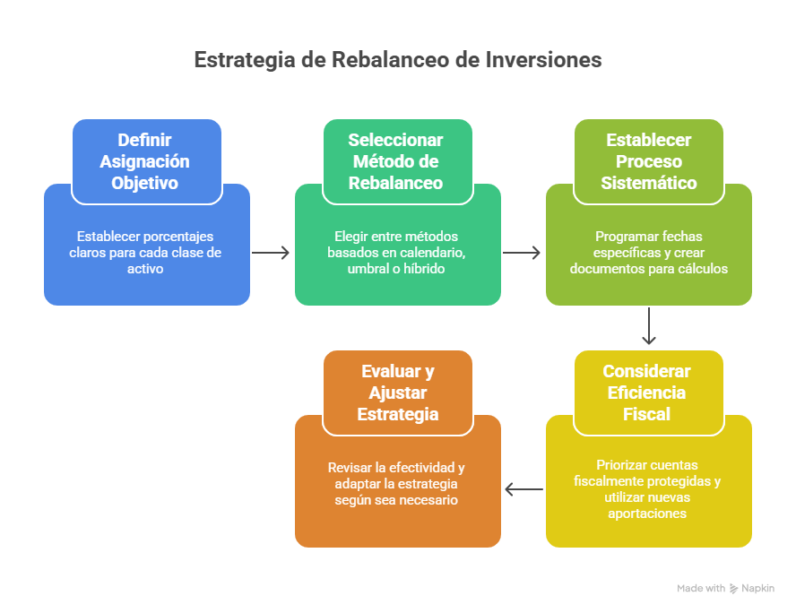 El rebalanceo es a la vez simple en concepto y poderoso en resultados. Lo que lo hace verdaderamente valioso es la disciplina para seguir el plan establecido, especialmente en momentos de incertidumbre o volatilidad extrema del mercado.
